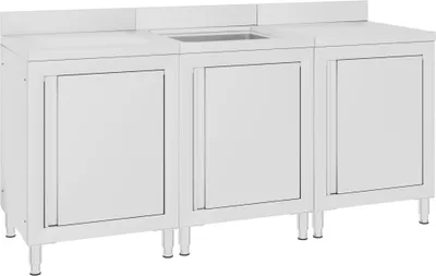 Obrázok produktu pre vidaXL Gastro drezová skrinka 180x60x96 cm nerezová oceľ