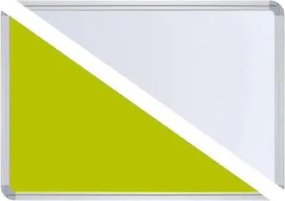 Produktbild von Stellwandtafel Pinntafel/Whiteboard B1400xH600xT22mm grün/weiß