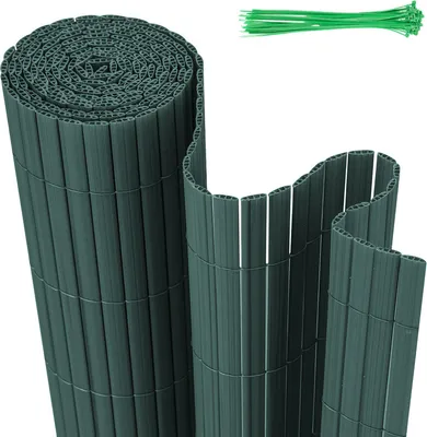 Produktbild von TolleTour PVC Sichtschutzmatte Sichtschutzzaun Balkon Windschutz Sichtschutz für Zaun Grün 160x300cm