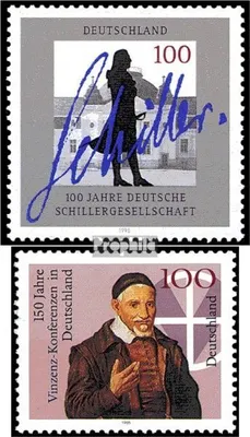 Produktbild von Briefmarken BRD (BR.Deutschland) 1995 Mi 1792,1793 (kompl.Ausg.) gestempelt 100 Jahre Deutsche Schillergesellschaft