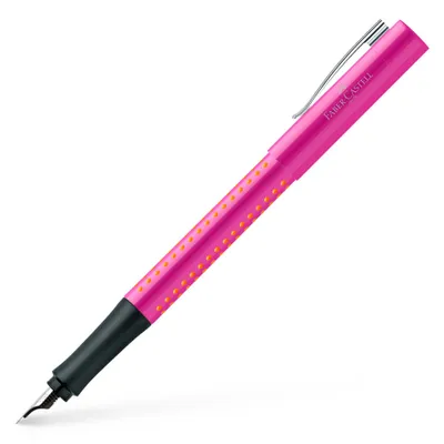 Produktbild von Faber-Castell Grip 2010, Orange, Pink, Kartuschenfüllsystem, Blau, Kursiv nib, Edelstahl, Medium