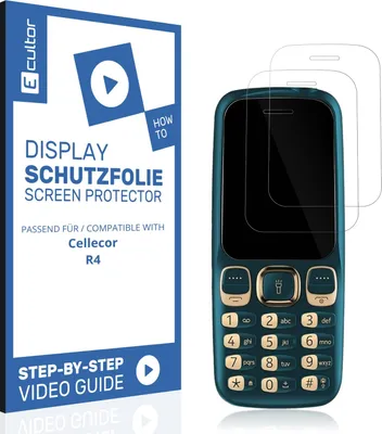 Produktbild von 2x 3D Schutzfolie Matt für Cellecor R4 Display Flexibel Full Cover