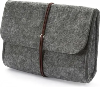 Produktbild von Oblique Unique Filz Tasche Täschchen Etui für Smartphone, Festplatte - medium grau