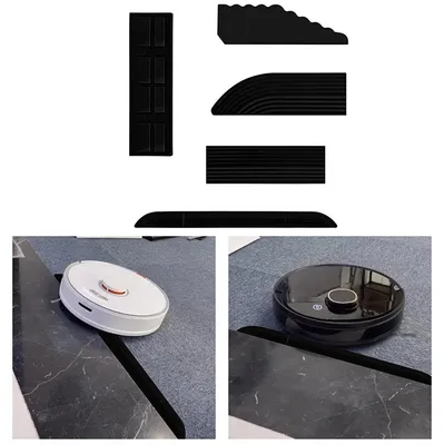 Produktbild von Schwellenrampe, für Staubsaugerroboter, einfache Montage, starker Halt, Höhe bis zu 2 cm, schwarz