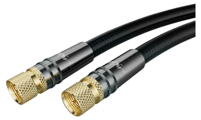 Obrázek produktu pro Anténní kabel Koaxiální kabel 50 m černý 4K UHD 2x F konektor SAT DVB-C T2 HD