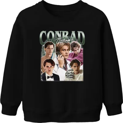 Produktbild von Conrad Fisher 90s Bootleg Summer I Turned Pretty Uni Kinder Sweatshirt Pullover, Schwarz, 104