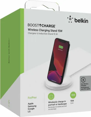 Produktbild von Belkin BOOST CHARGE - Indukční nabíjecí podložka + síťový adaptér - 15 W - bílá - pro Apple iPhone 11, 11 Pro, 11 Pro Max, 8, 8 Plus, X, XR, XS, XS Max; Samsung Galaxy Note10, Note10+, S10, S10+, S10e