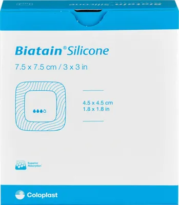 Produktbild von BIATAIN Silicone Schaumverband 7,5x7,5 cm, 10 St VER