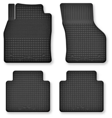 Image de Tapis de sol en caoutchouc pour Skoda Superb IV 2023- (break/liftback) – 4 pièces, noirs, semi-universel, adapté