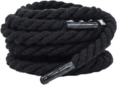Productafbeelding van The Kicks Don Rope Veters - 120CM - Zwart - 6mm