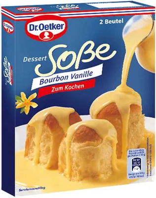Produktbild von Dr. Oetker Dessertsoße Bourbon Vanille zum Kochen 60g