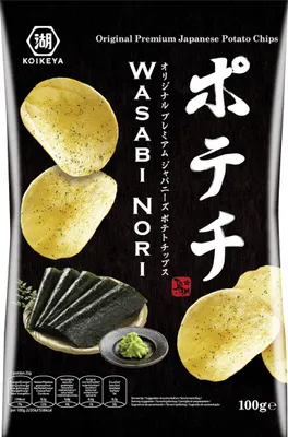 Obrázek produktu pro Koikeya chipsy s příchutí wasabi nori japonské 100g