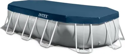 Produktbild von INTEX 12738 Poolabdeckung Plane für ovalen Pool 503 x 274 x 122 cm – Original Schutzabdeckung