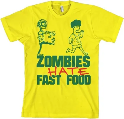 Produktbild von Zombies Hate Fast Food! - Large - Yellow