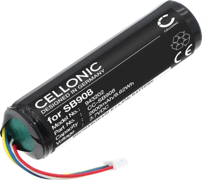 Immagine prodotto di CELLONIC Batteria per Headset / Auricolare / Cuffie Compatibile con Shure MXW2X, SB908 – (2600mAh, 3.7V)