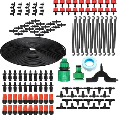 Produktbild von 20m DIY Micro Drip Bewässerungssystem, Pflanzen Selbstbewässerungs Gartenschlauch Kits