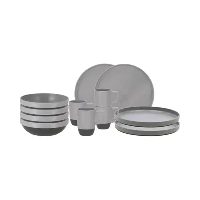 Produktbild von Travellife 12-tlg. Camping-Geschirr-Set Vita Grau