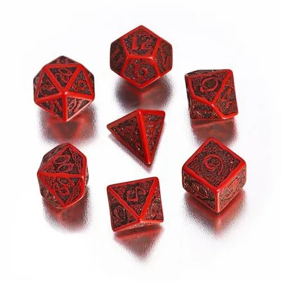 Obrázek produktu pro Keltské 3D kostky červené/černé (7)