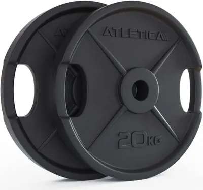 Produktbild von ATLETICA 2H Iron Plates | 2 x 10kg | ⌀50mm | Paarweise | Hantelscheiben aus Gusseisen | Ø 50mm | Rostresistente Lackierung
