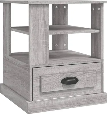 Obrázek produktu pro vidaXL Boční stolek Grey Sonoma 50x50x60 cm Dřevěný materiál