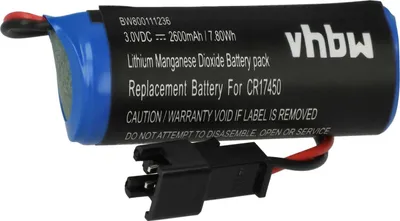 Produktbild von vhbw Akku Ersatz für CR17450E-R, CR17450ER, CR17450 für PLC Programmable Logic Controller (2600 mAh, 3 V, Li-Ion)