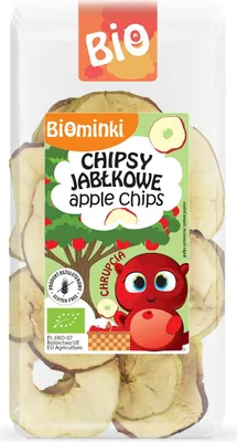 CHIPSY JABŁKOWE BEZGLUTENOWE BIO 30 g - BIOMINKI