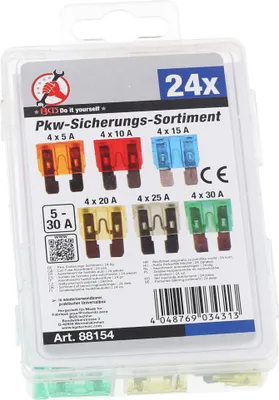 Produktbild von Set: Flachstecksicherungen 24-teilig
