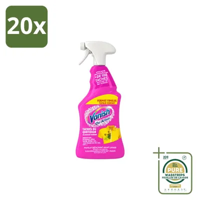 Produktbild von 20 x Vanish Oxi Action 4-in-1 Fleckentferner Spray 940 ml - Vorratspackung - 20 Stücke