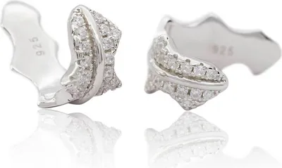 Produktbild von Ohrklemmen Ear Cuffs Blatt 925 Sterling Silber mit Zirkonia