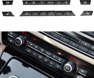 Image de Panneau d'interrupteurs de climatisation 14 boutons 61319313923 pour BMW F10 / F07 / F02