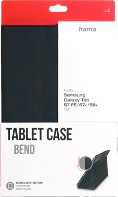 Productafbeelding van Tablethoes Bend zwart voor Samsung Galaxy Tab S7 FE/S7+/S8+ 12,4"