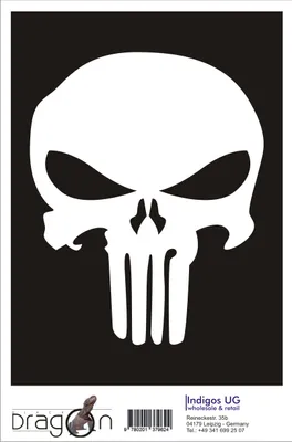 Produktbild von Aufkleber / Autoaufkleber - JDM / Die cut / Auto / OEM - Totenkopf - 150x120 mm weiß - Heckscheibe / Heckscheibenaufkleber