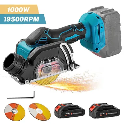 Image de Mini-scie circulaire sans fil - Lame de 78 mm - Angle réglable - Sans fil - 18 V - Avec 2 batteries