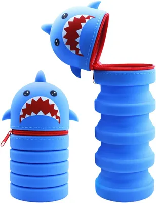 Produktbild von Federmäppchen aus Silikon, 2-in-1, 3,8 x 8,2 Zoll, für Kinder und Schule