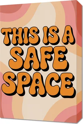 Produktbild von Bild 40x60cm Motivations-Affirmation Retro Vintage für das Wohnzimmer Safe Space