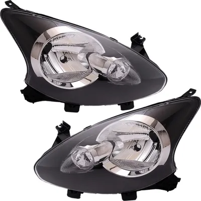 Produktbild von TYC Scheinwerfer Set rechts + links für Toyota Aygo 2005-2014 Schwarz Klarglas H
