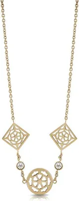 Produktbild von Damen Gold Guess Kreis Halskette 45cm