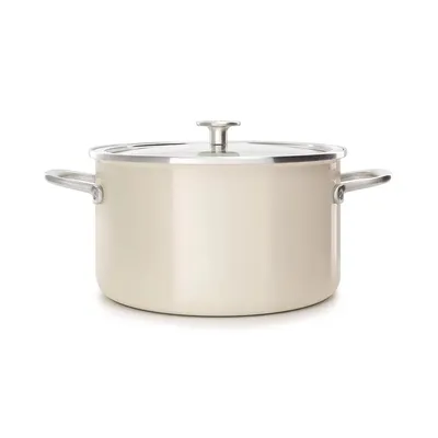 Zdjęcie produktu dla KitchenAid - Garnek emaliowany z pokrywką 6L - kremowy