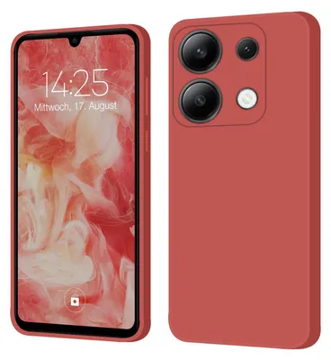 Produktbild von Hülle für Xiaomi Redmi Note 13 Case Cover Bumper Smartphone Softgrip Schutzhülle Farbe: Rot
