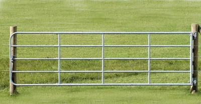 Produktbild von Stabiles Weidetor verstellbar 400 cm bis 500 cm verzinkt inklusive Montageset