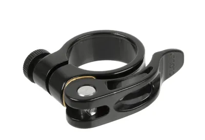 Produktbild von ZOOM Sattelklemme Alu 31.8mm mit Schnellspanner und Schelle schwarz