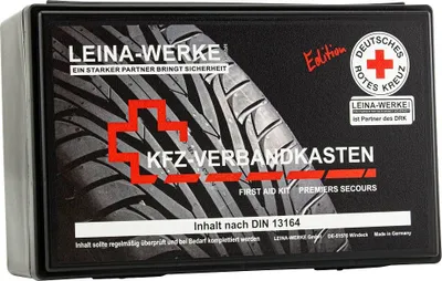 Produktbild von Leina Verbandskasten Fotodruck DRK Edition DIN 13164 schwarz