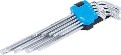 Produktbild von BGS 793 T-Profil-Winkelschlüssel-Set, T10-50, 9-tlg.