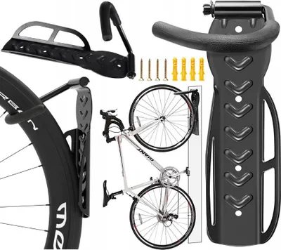 Image de Crochets pour vélos, supports pour vélos, fixation murale, lot de crochets pour vélos, lot de 2, robustes
