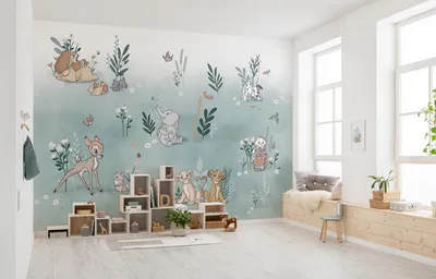 Obrázek produktu pro Komar netkaná tapeta - Před rozkvětem - rozměr: 400 x 280 cm (šířka x výška) - 8 panelů, dětský pokoj, tapeta