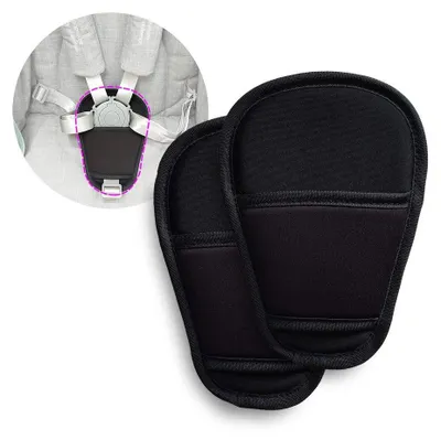 Immagine prodotto di Omgoods - Cuscino universale per sedili auto, con protezioni per la cintura di sicurezza, per bambini