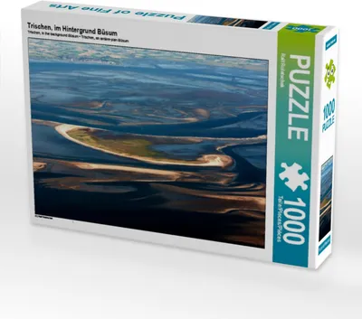 Produktbild von CALVENDO Puzzle Trischen, im Hintergrund Büsum 1000 Teile Puzzle quer | 1000 Teile Lege-Größe 64x48cm Foto-Puzzle für glückliche Stunden