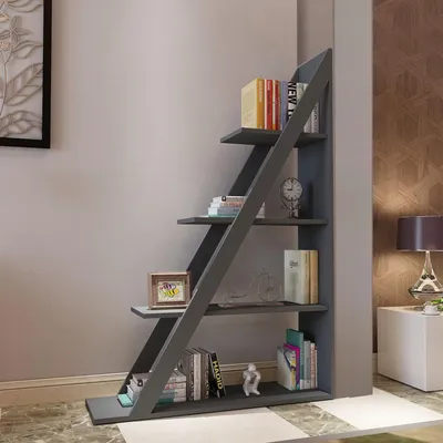 Immagine prodotto di Camaiore - Libreria, 100x30x150h cm Nero Antracite, 3 Ripiani
