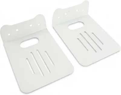 Produktbild von Wandregal ohne Bohren 12 cm, 2 Stück, Kohlenstoffstahl, für Badezimmer