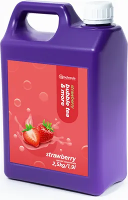 Produktbild von SIRUP FÜR BUBBLE TEA 2,5 l KONZENTRAT-SAFT-Erdbeere